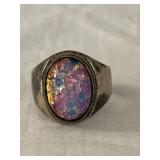 Sterling Silver Large Gemstone Ring