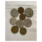 Vintage Foreign Coins