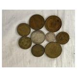 Vintage Foreign Coins