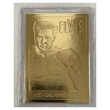 24K Gold Layered Elvis Collectors Card