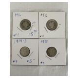 4 Barber Dimes