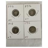 4 Barber Dimes