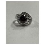 Estate Vintage Garnet Dinner Ring