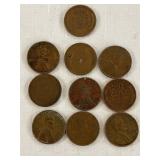 10 Wheat Pennies