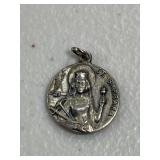 Sterling Silver St. Barbara Pendant