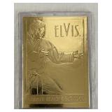 24K Gold Layered Elvis Collectors Card