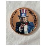 Painted  Copper Trump Proof Coin