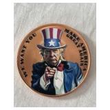 Painted  Copper Trump Proof Coin