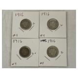 4 Barber Dimes