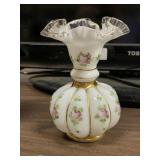 Hand Painted Fenton Vase
