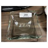 Heavy Art Glass Ashtray