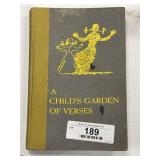 1st Edition Childs Garden Verses