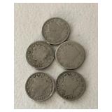 5 Various Date V Nickles