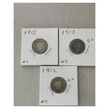 3 Barber Dimes