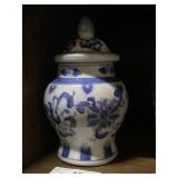 Blue & White China Ginger Jar