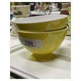 Set of 2 Yellow Cereal Bowls
