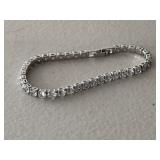 White Sapphire Tennis Bracelet