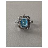 Estate Blue Topaz Ring