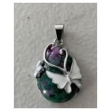 Gemstone Butterfly Pendant