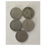 5 Various Date V Nickles