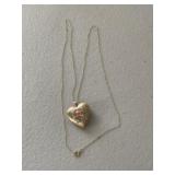 10K Gold Heart Pendant / Locket