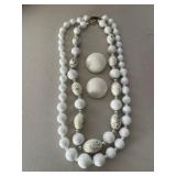 Vintage White Jewelry Lot