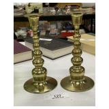 Large Solid Brass Candleholders