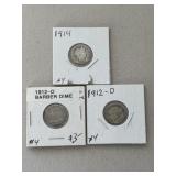 3 Barber Dimes