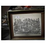 Etched Marble Artwork