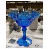 Azure Sherbert Fluted Glass