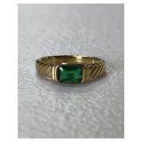 Estate Green Stone Ring