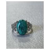 Estate Vintage Turquoise Ring