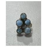 Sterling Silver Larimar Ring