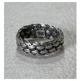 Sterling Silver Braided Band Ring