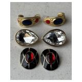 3 Pair Vintage Earrings