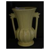 McCoy Yellow Large Double Handle Vase