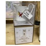Merry Brite Porcelain Creamer & Sugar Set