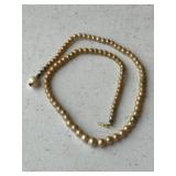 Vintage hand Knotted Pearl Necklace