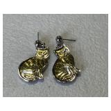 Vintage Cat Earrings