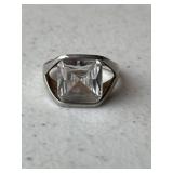 Sterling Silver Large Cocktail Ring