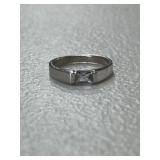 Sterling Silver Solitaire Ring