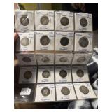 19 Barber Silver Quarters
