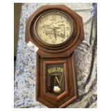 Antique "Regulator A" Wall Clock  Farm Scene Dial