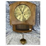 Vintage Hermle German Wall Clock  Pendulum Regula