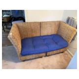 Wicker 2 Piece Love Seat