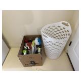 Clothes Hamper & As New Cleaning Supplies