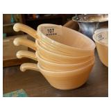 4 Fire King Vintage Bowls