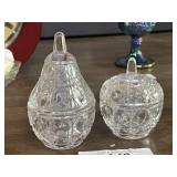 Glass Fruit Trinket Boxes