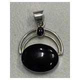 Sterling Silver Onyx Pendant