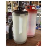 Vintage 2Qt. Pitchers with Lid & Plunger